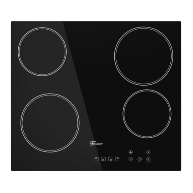 Imagem do Cooktop Eletrico Fischer 4 Bocas Com Touch Screen Vitroceramica 220v