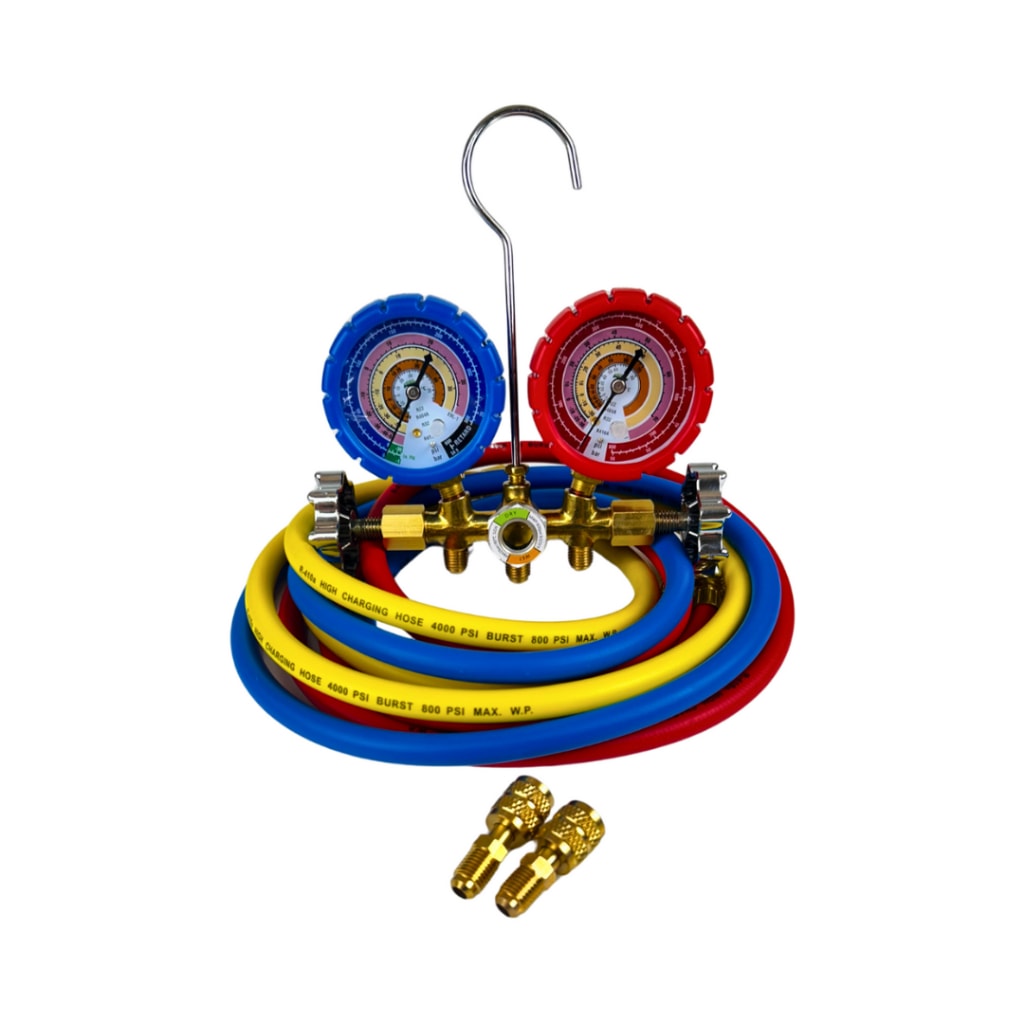 Imagem do Manifold R32 R410a R22 R404a Mangueira 1 50cm