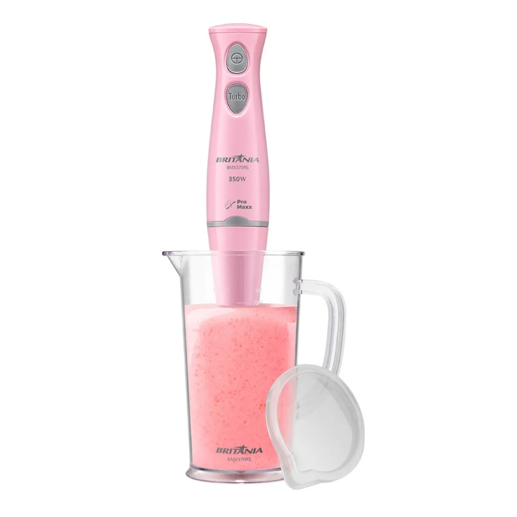 Imagem do Mixer Britania Bmx370rs Rosa 350w 220v
