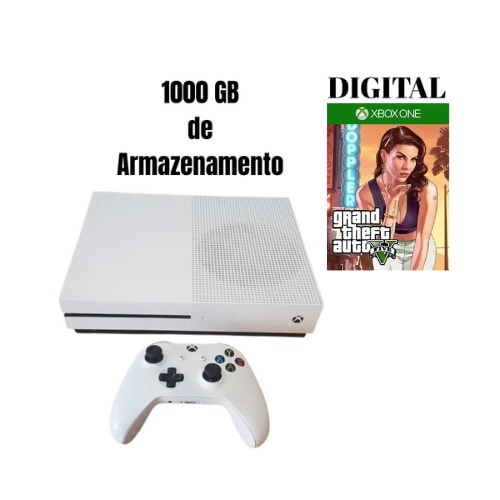Imagem do Microsoft Xbox One S 1000gb De Armazenamento Gta5 Digital