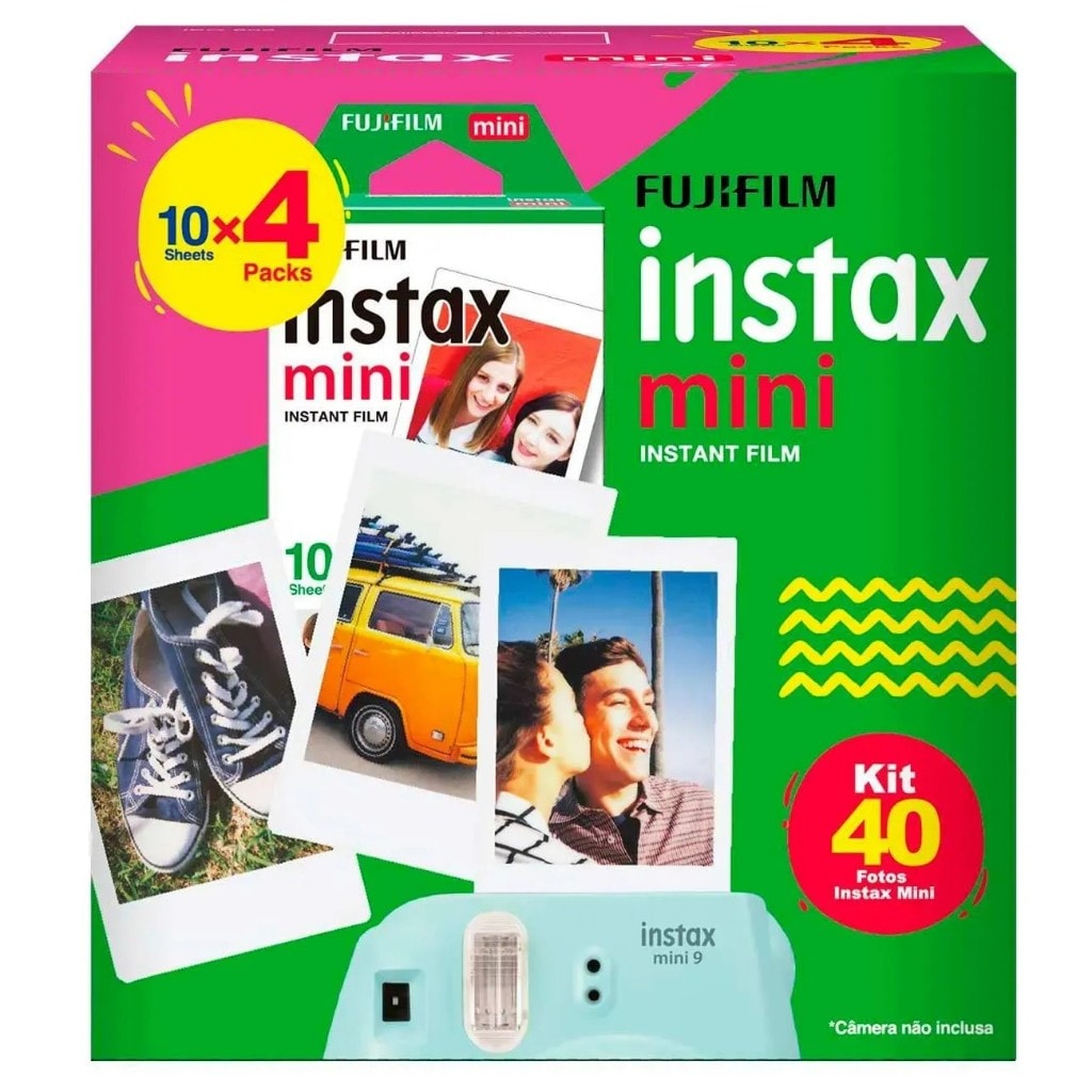 Imagem do Filme Instax Mini Para 40 Fotos Fujifilm