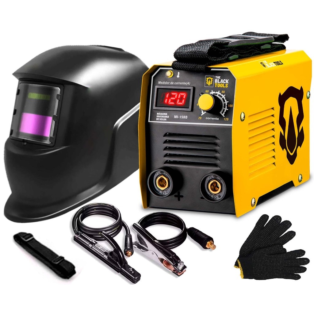 Imagem do Maquina De Solda Eletrica Inversora Mma Mascara The Black Tools Acessorios