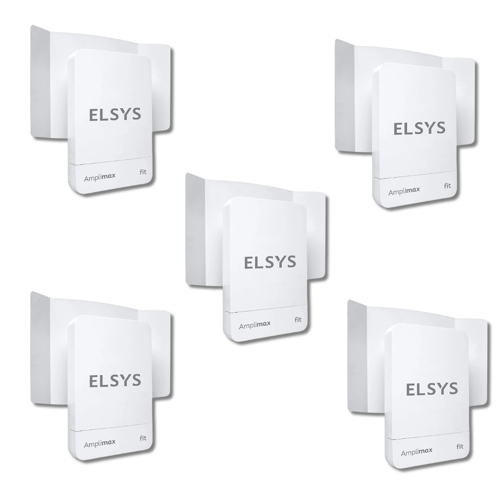 Imagem do Kit 5 Roteadores Amplimax Fit 4g Internet Rural Elsys Eprl18 Internet Para Areas Rurais E Sitios