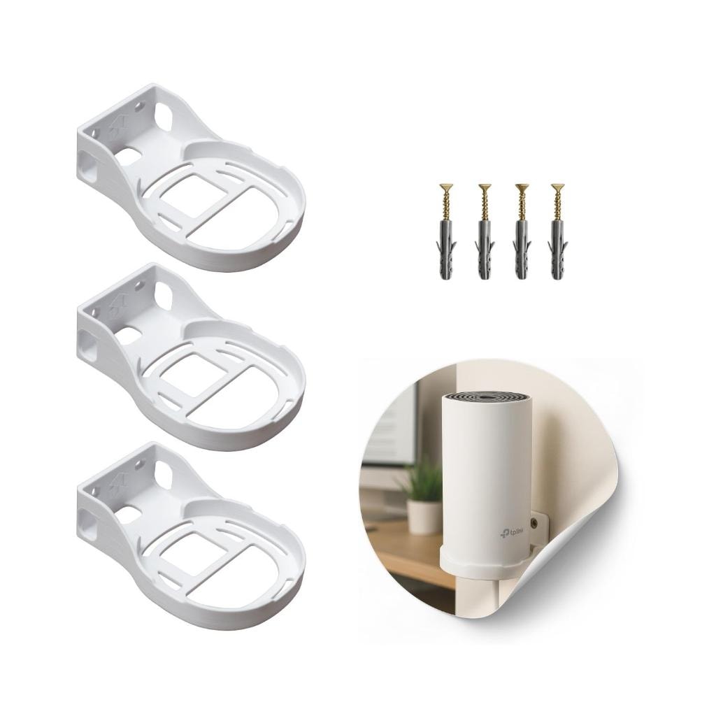 Imagem do 3 Suportes De Parede Roteador Mesh Tp Link Ac Deco M4 Deco E4 Deco S7