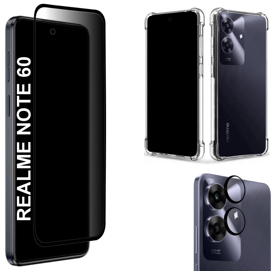 Imagem do Pelicula Privacidade Fosca Realme Note 60 Note 60x Pelicula Da Camera Capinha Anti Shok