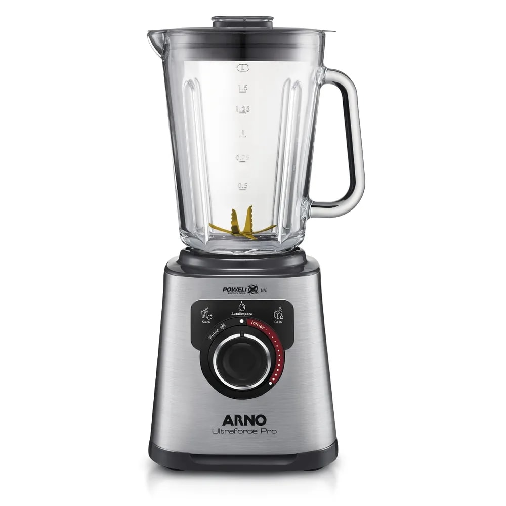 Imagem do Liquidificador Arno Ultraforce Pro Inox Vidro Ln93 220v