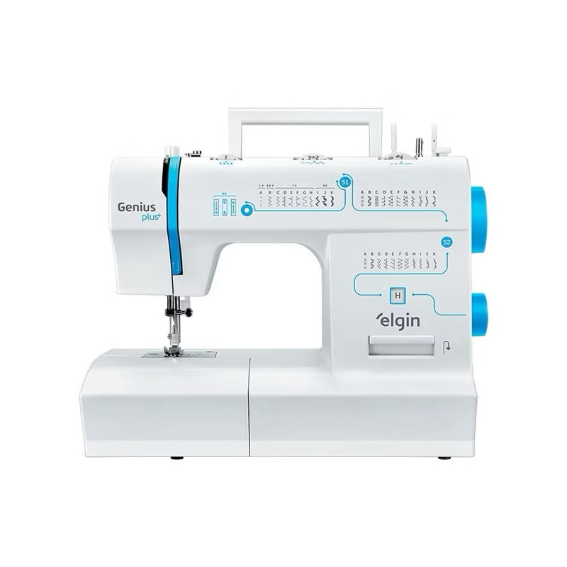 Imagem do Maquina De Costura Genius Plus Jx 4035 Elgin Cor Branco 220v