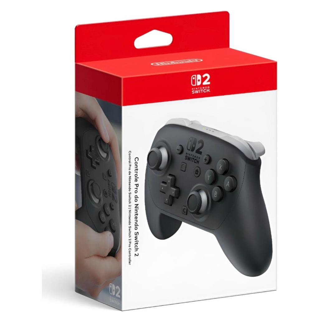 Imagem do Controle Pro Do Nintendo Switch 2 Preto Preto