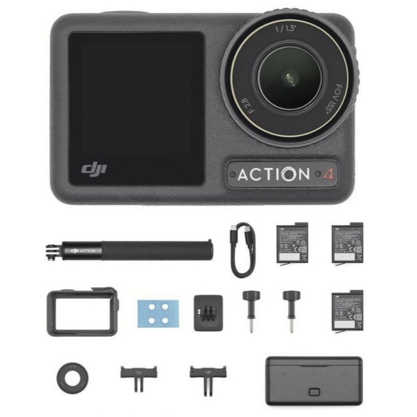Imagem do Dji Osmo Action 4 Adventure Combo Nova Original Lacrado Leia Descricao