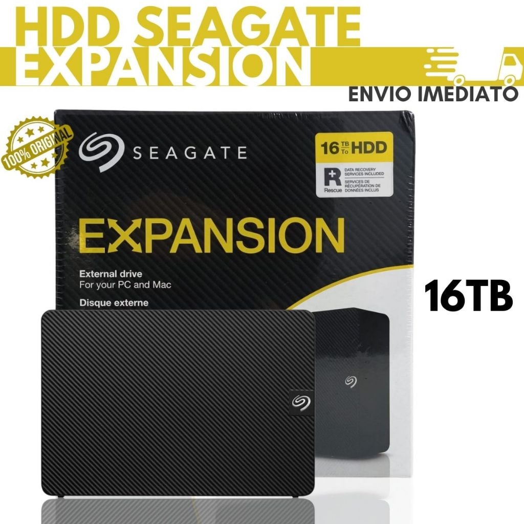 Imagem do Hd Externo 16tb Seagate Expansion Hdd Portable Drive Stkp16000400