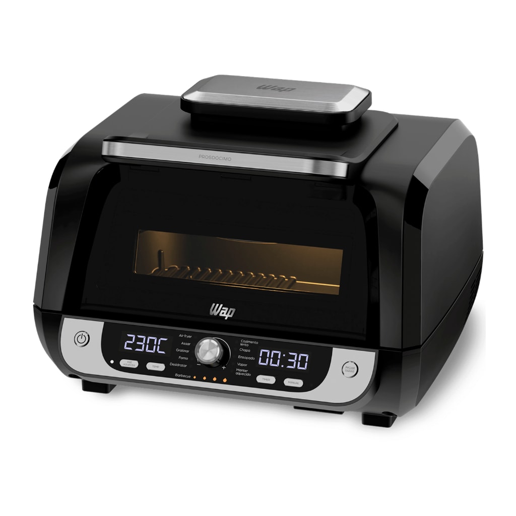 Imagem do Fritadeira Eletrica Air Fryer Wap Barbecue 10l Digital 1800w