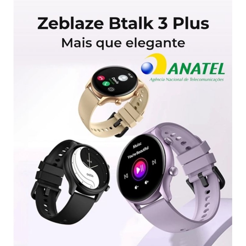 Imagem do Smartwatch Relogio Inteligente Zeblaze Btalk 3 Plus Esportivo