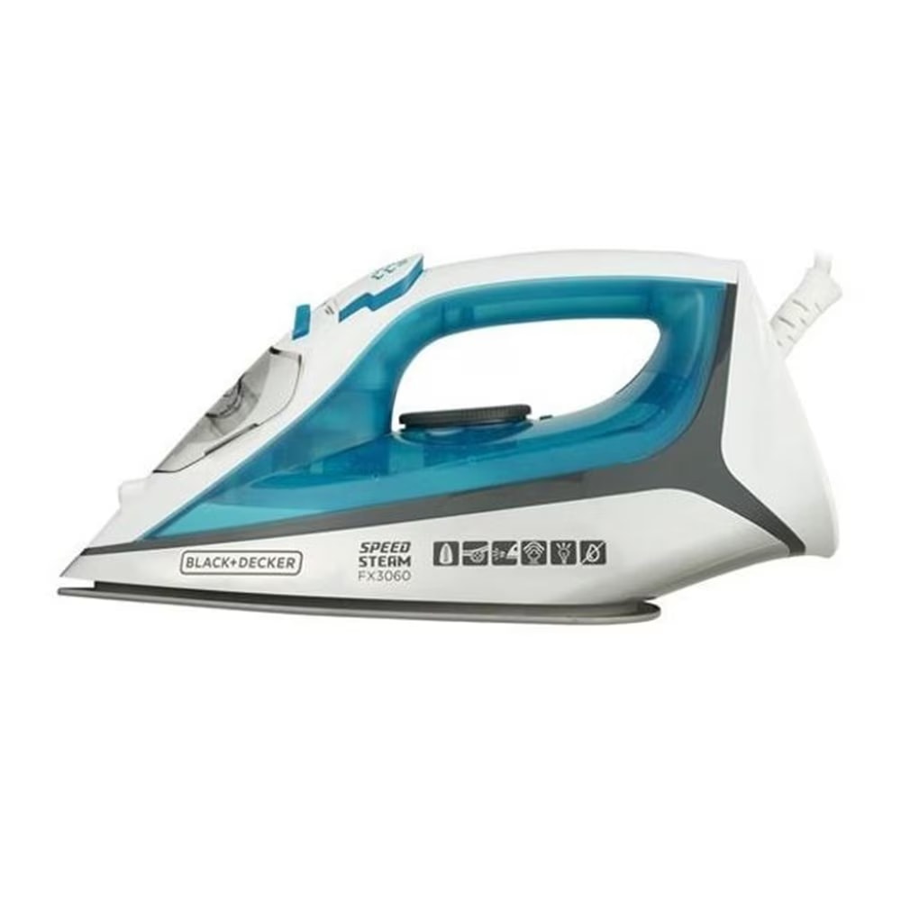 Imagem do Ferro De Passar A Vapor 300 Ml Fx3060 Black Decker Azul 220 Volts