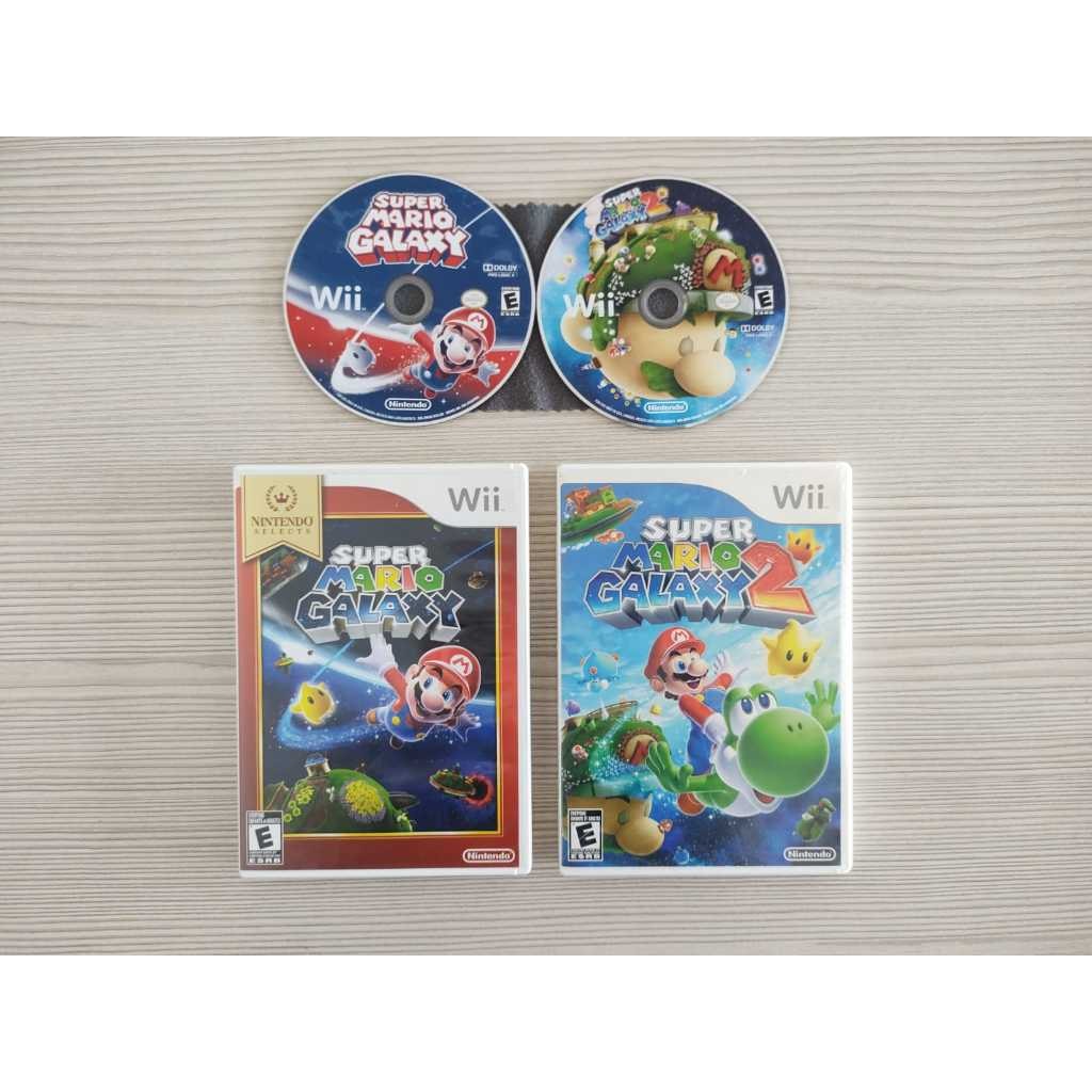 Imagem do Super Mario Galaxy Wii 1 2 Ou Kit Com Os 2