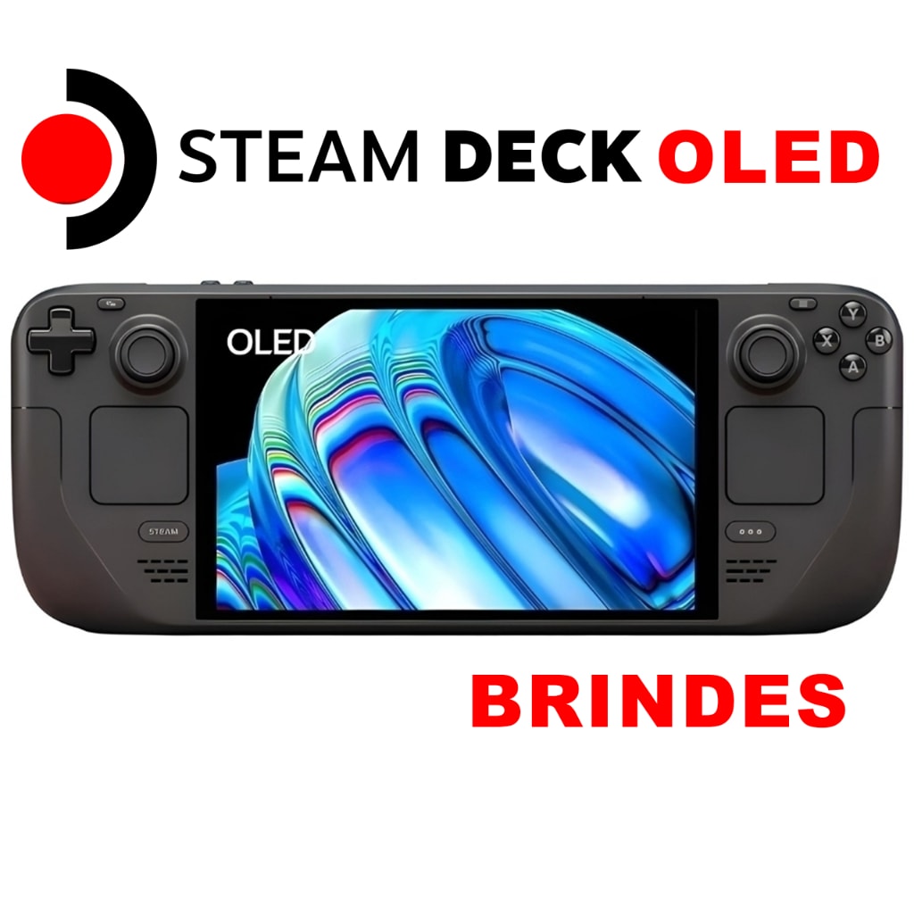 Imagem do Steam Deck Oled Valve Original Novo Lacrado Nota Fiscal Brindes