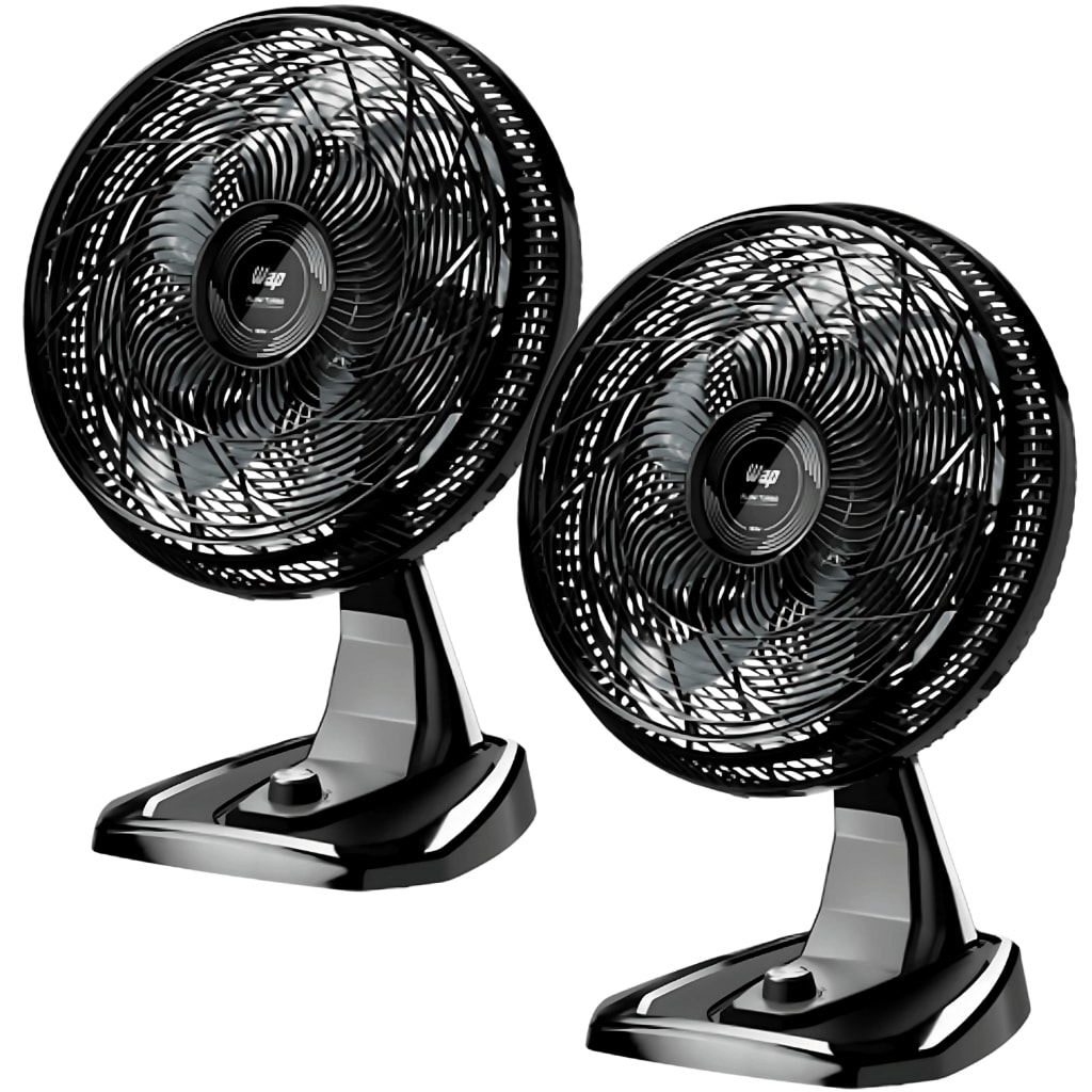 Imagem do Kit 2 Ventiladores Wap Flow Turbo 2 Em 1 Silencioso Economico Potente 180w 8 Pas 50 Cm