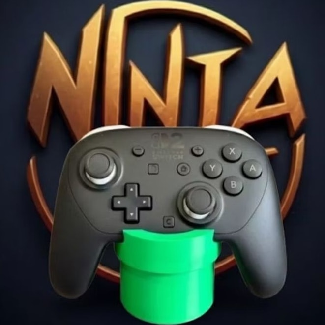Imagem do Suporte Para Controle Pro Do Nintendo Switch 2 Com Formato De Cano