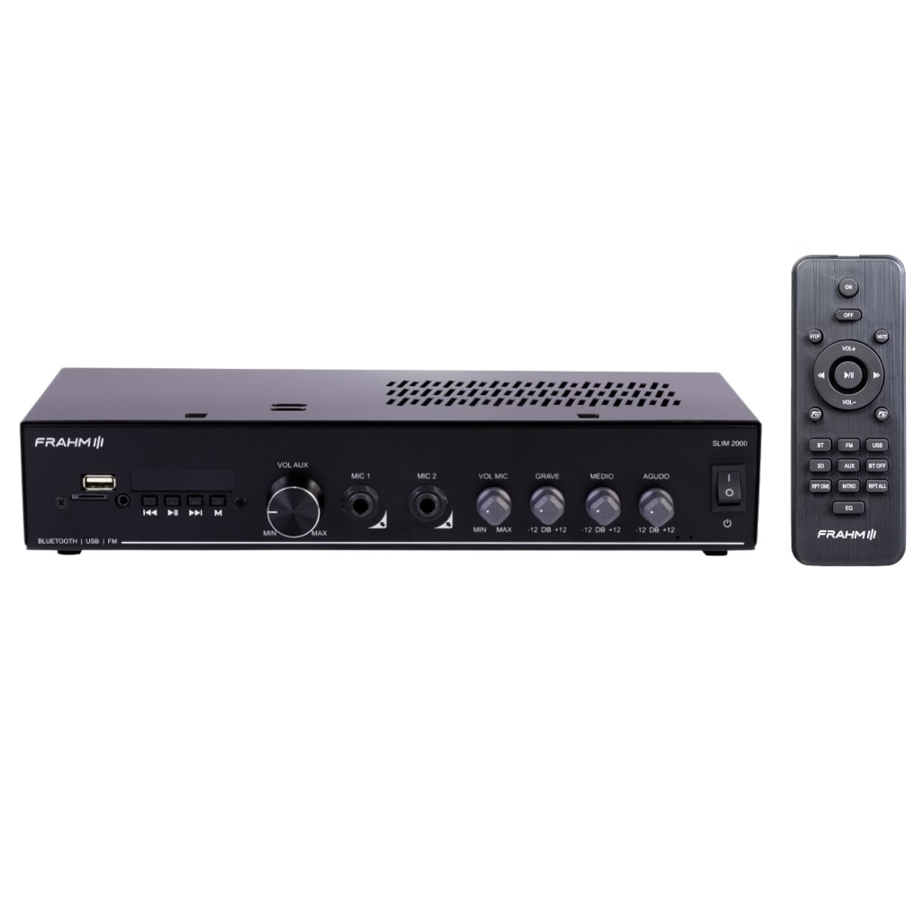 Imagem do Amplificador Receiver Frahm Slim 2000 G6 Bluetooth 120w 2 Ohms