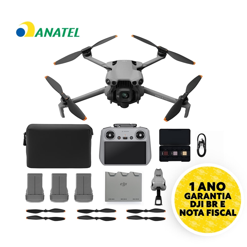 Imagem do Drone Dji Mini 5 Pro Fly More Combo Plus Com Tela Lacrado Garantia 1 Ano Anatel Br Dji068