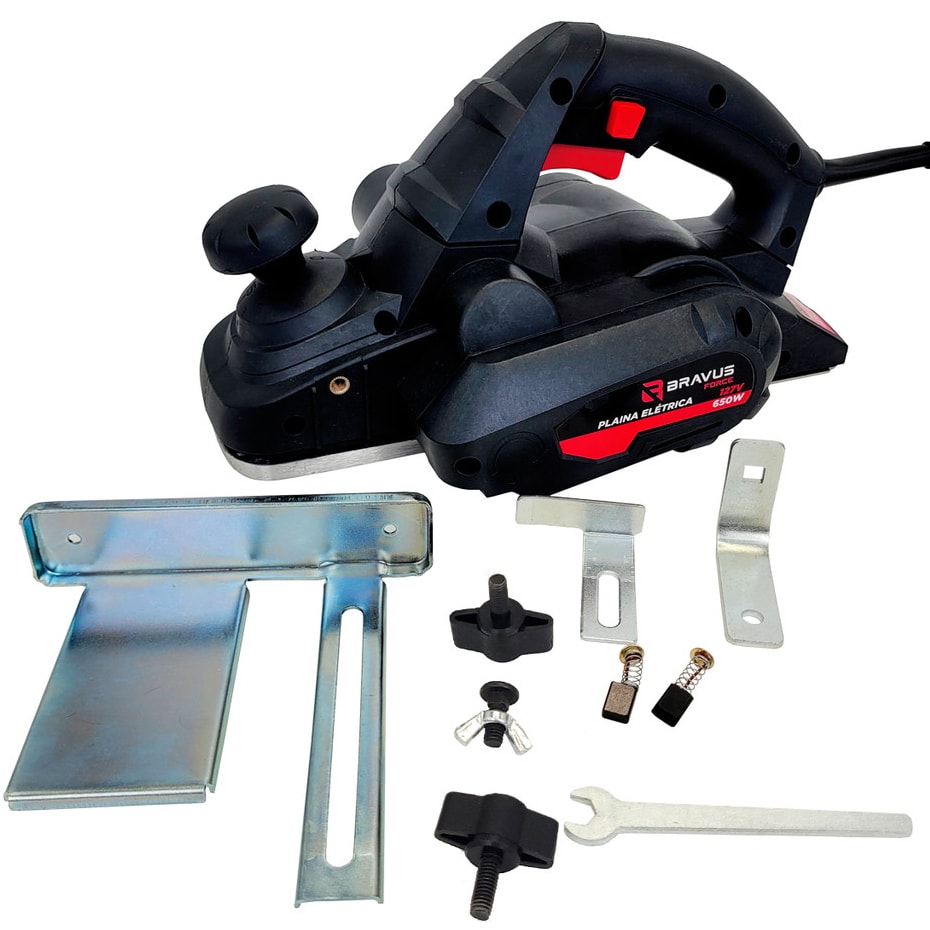 Imagem do Plaina Eletrica Bravus Force 650w 222v Potencia E Precisao Para Madeira