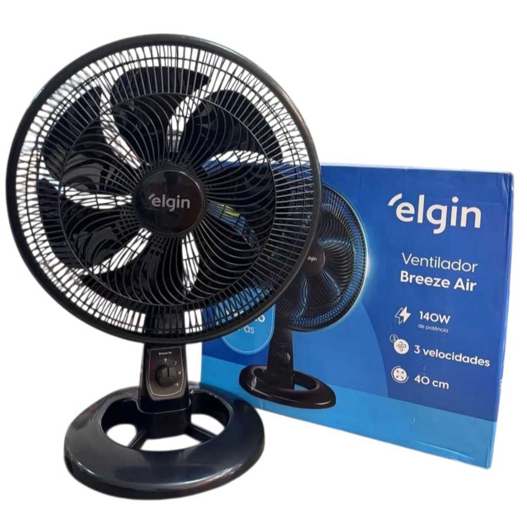 Imagem do Ventilador De Mesa Elgin Breeze Air 140w 40cm 7 Pas Preto 03 Velocidades