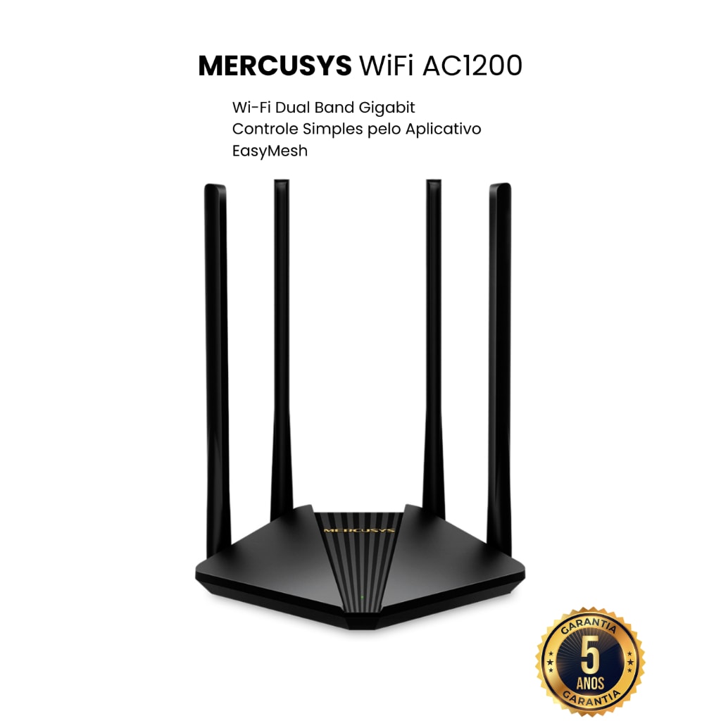 Imagem do Roteador Wi Fi Ac1200 Mercusys Modelo Mr30g