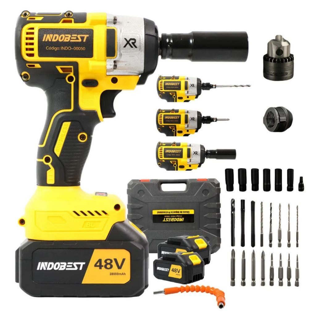 Imagem do Chave De Impacto 48v Recarregavel Profissional Furadeira Amarelo 60 Hz