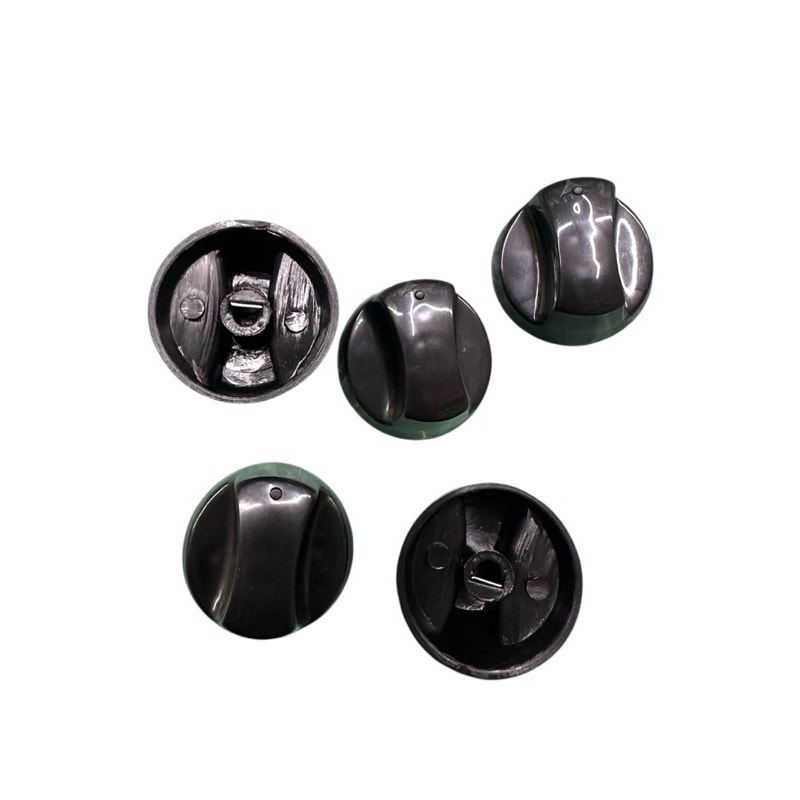Imagem do Kit 5 Botoes Preto Fogao Esmaltec Jade Safira Glass Bocas
