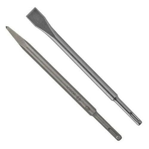 Imagem do Kit Bosch Talhadeira Ponteiro 250mm Sds Plus Long Life