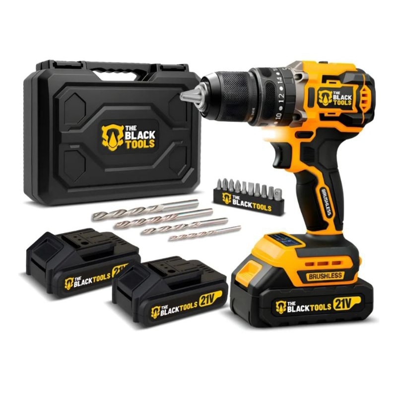 Imagem do Parafusadeira Com Impacto The Black Tools 21v