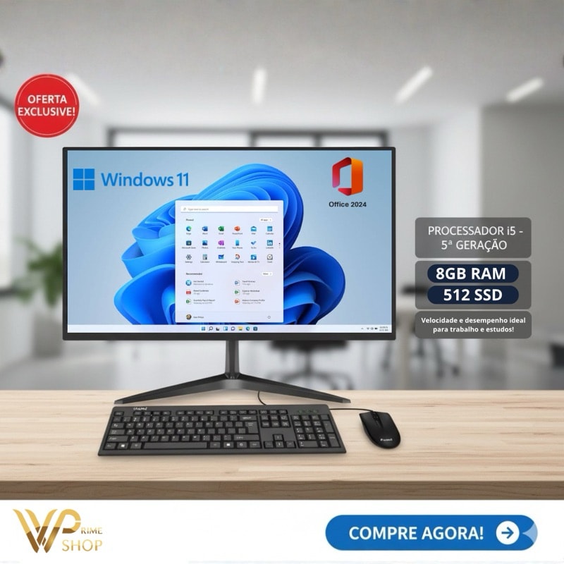 Imagem do Computador All In One Grasep 21 5 I5 8gb Ssd 512gb
