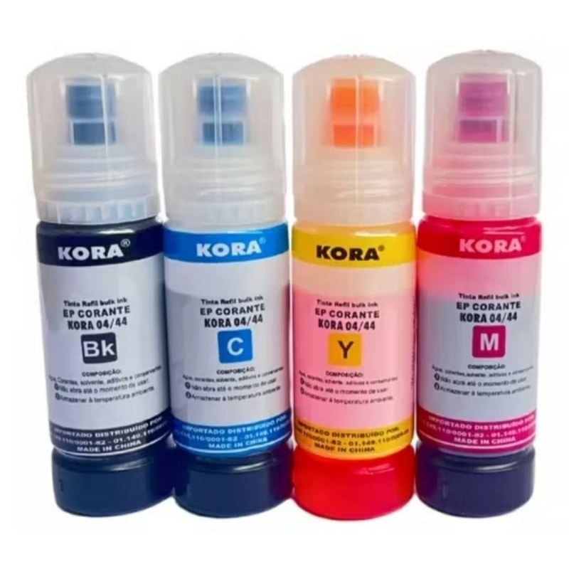 Imagem do 4x Tintas Para Epson L3250 L3150 L3210 L3110 L5190 L5290 544 504 Marca Kora