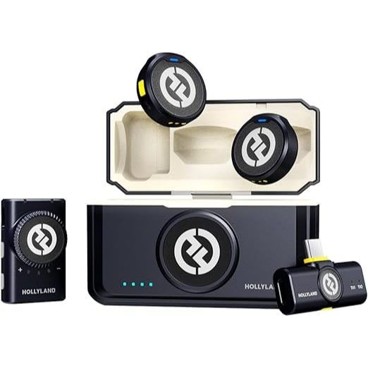 Imagem do Microfone Hollyland Lark M2 Mini Combo Preto