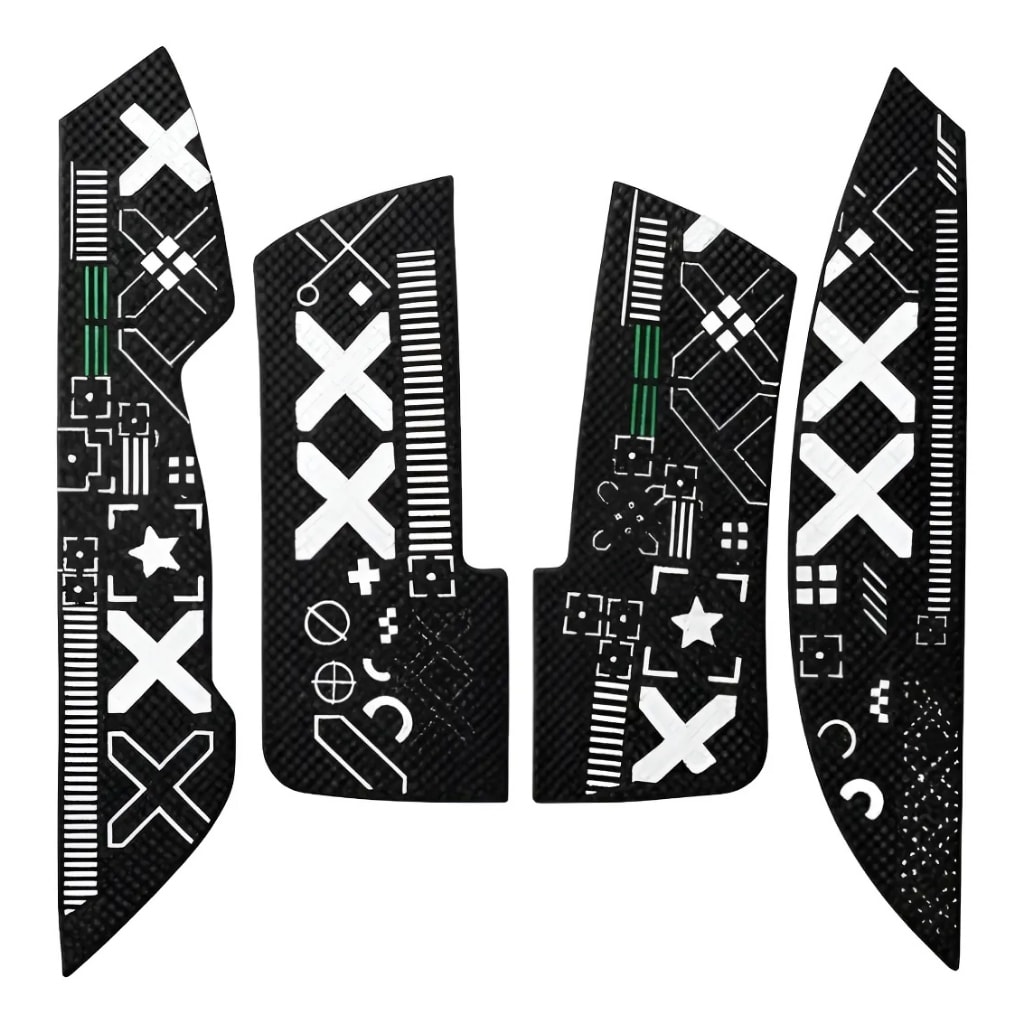 Imagem do Adesivos Grip Tape Antiderrapantes P Mouse Attack Shark X11 Preto