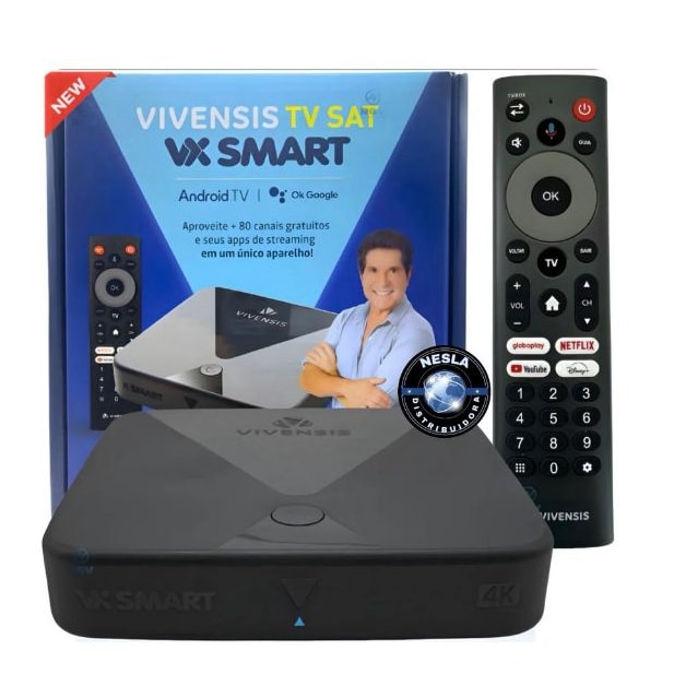 Imagem do Receptor De Tv Vx Smart Vivensis 4k Ultra Sat Hd Tv Parabolica Digital