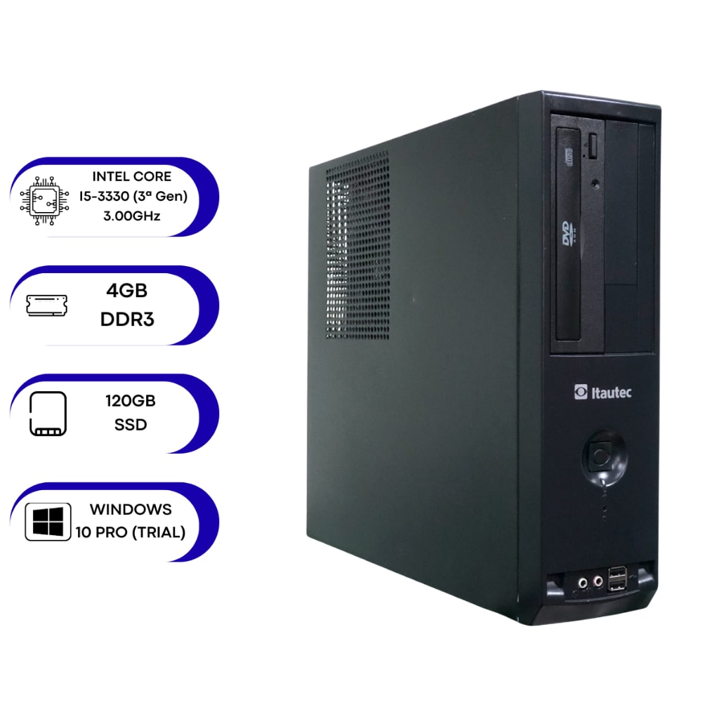 Imagem do Desktop Itautec Ef 4000 I5 3 3 00ghz 4gb 120gb