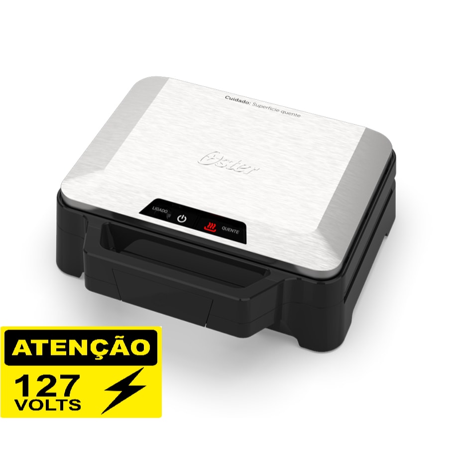Imagem do Sanduicheira Oster Inox Multiuso 1000w Osan500 127v