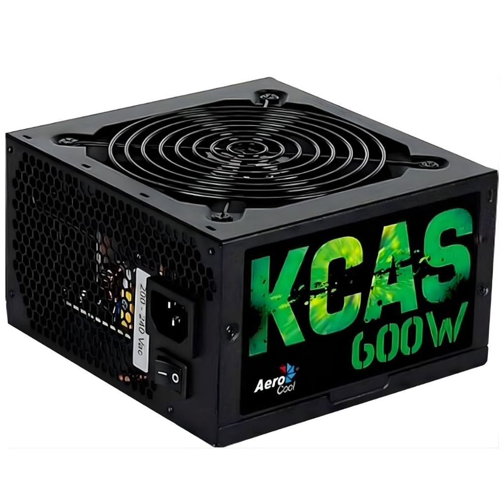 Imagem do Fonte Gamer Atx Aerocool Kcas 600w 80 Plus Full Range Apfc Ativo