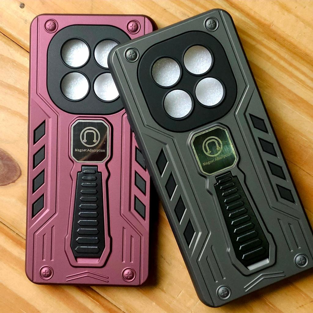Imagem do Capa Capinha Armadura Anti Impacto Com Suporte Magnetico Para Xiaomi Redmi Note 15 5g Xiaomi Redmi Note 15 Pro 5g