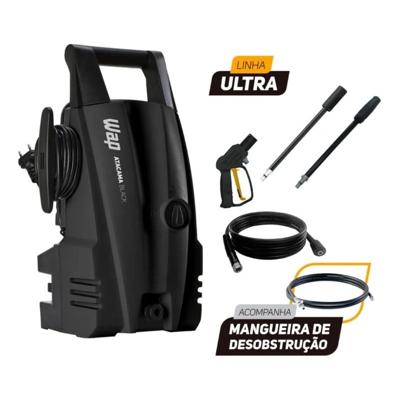 Imagem do Lavadora De Alta Pressao 1400w 1500psi Wap Atacama Black Ultra