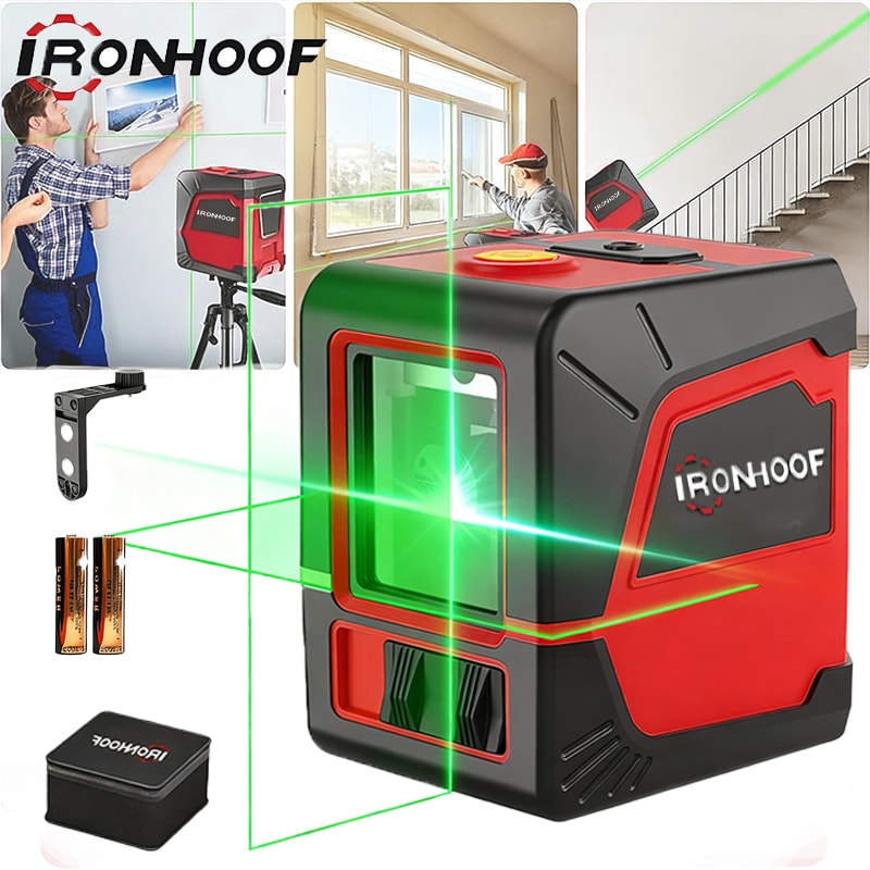 Imagem do Nivel A Laser 2 Linhas Verde 20m Profissional Autonivelante