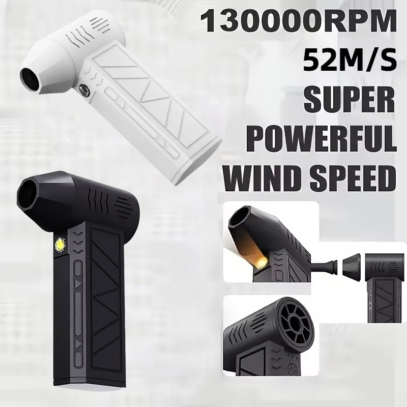 Imagem do Mini Soprador Turbo Eletrico Portatil Alta Potencia Sem Fio Recarregavel