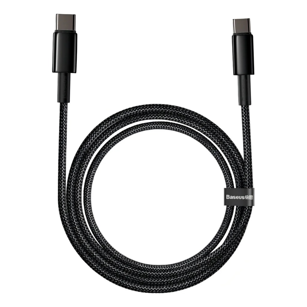 Imagem do Cabo Tipo C Para Tipo C Baseus Tungsten Gold 100w 1m