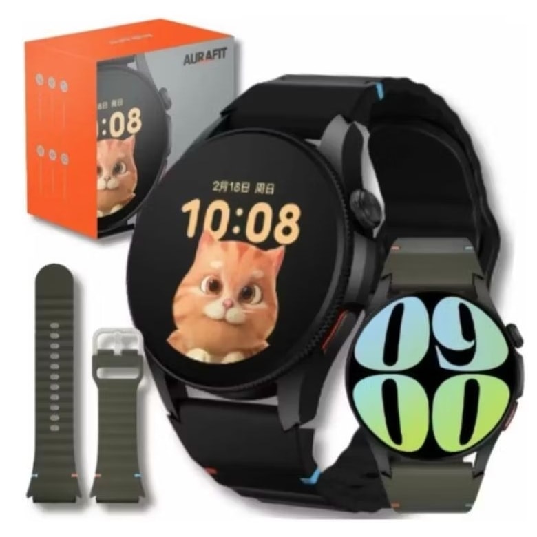 Imagem do Smartwatch Aurafit Trek 2 G12 Na Cor Preta