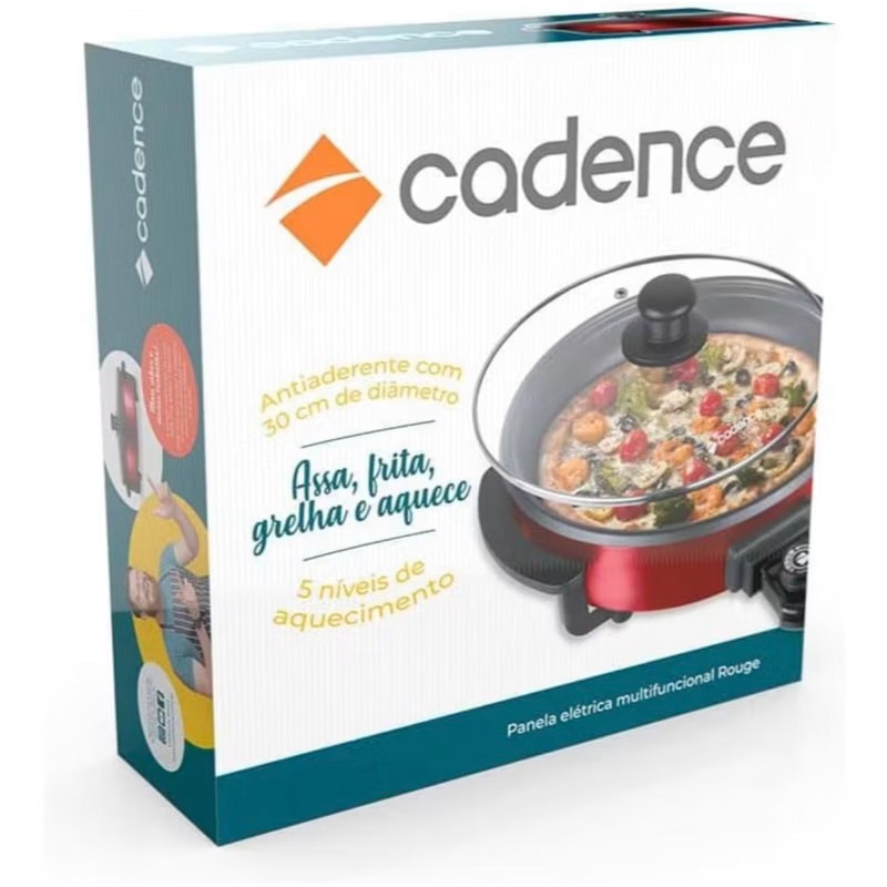 Imagem do Panela Eletrica Multifuncional Rouge Pan610 220v Cadence