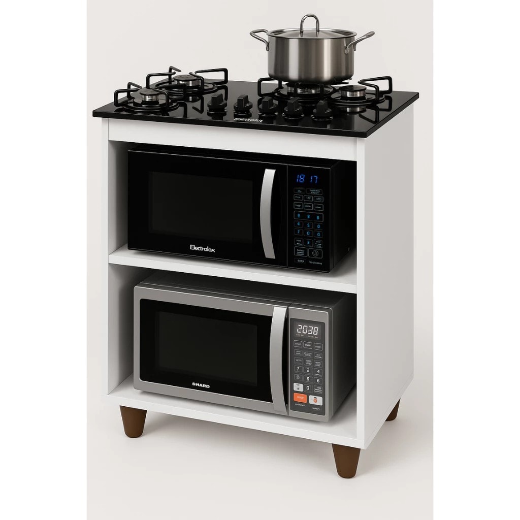 Imagem do Cooktop Itatiaia 5 Bocas Essencial Vidro Preto Balcao Turim