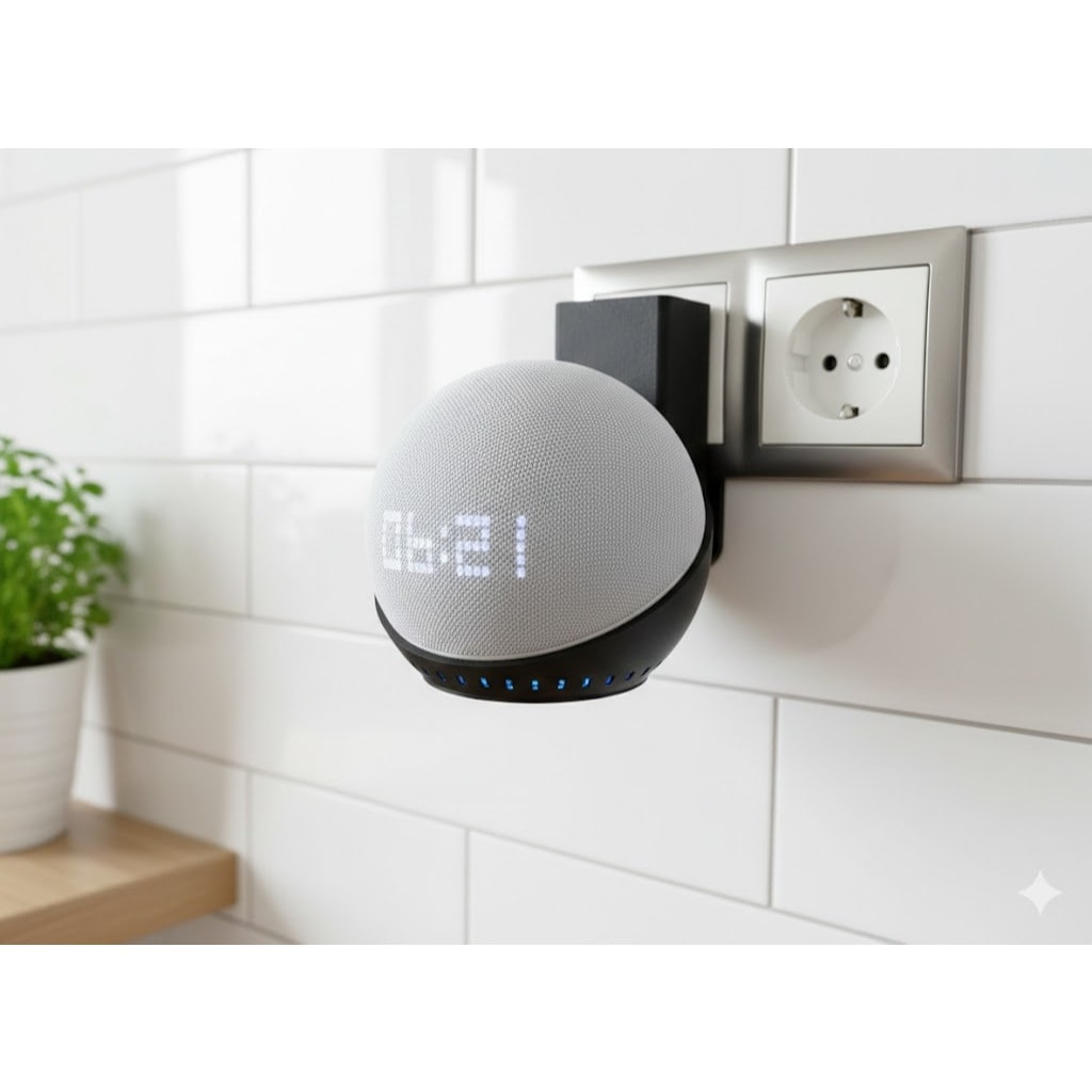 Imagem do Suporte De Parede Para Amazon Echo Dot 5 Geracao 3d