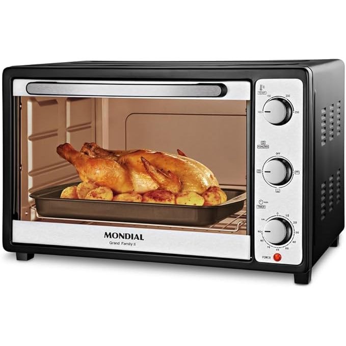 Imagem do Forno Eletrico 52l Grand Family Ii Mondial 1800w Fr 52 220v Preto
