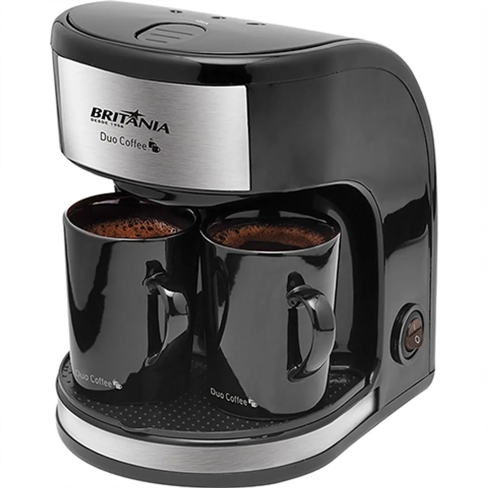 Imagem do Cafeteira Duo Coffee 450w 2 Bicos Britania Cor Preto