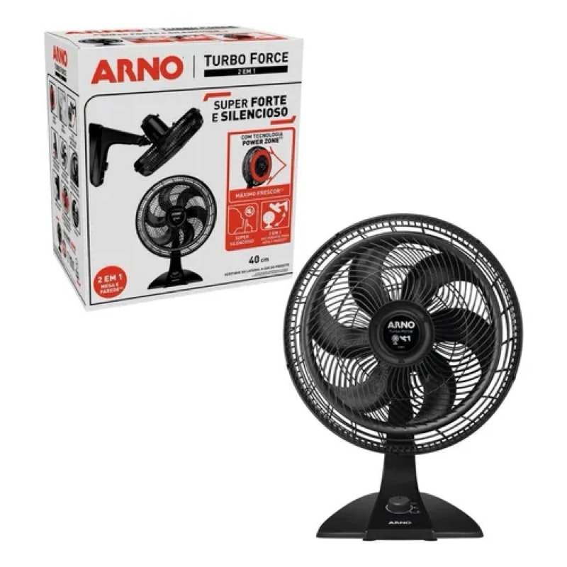 Imagem do Ventilador De Mesa Arno Turbo Force 2 Em 1 Vf42 40cm